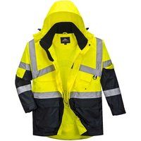 Portwest high visibility waterproof breathable winter jacket #S760