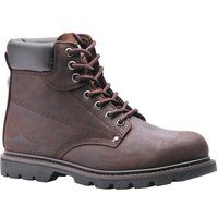 Portwest Steelite Welted Safety Boot SB HRO, Size: 45, Colour: Brown, FW17BRR45
