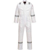 Bizflame Flame Resistant Anti static Hi Viz Boiler Suit/Coverall FRAS- FR50