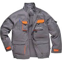 Portwest Mens Texo Contrast Work Jacket Grey L