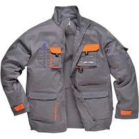 Portwest Portwest Texo Contrast Jacket, Color: Grey, Size: S, TX10GRRS