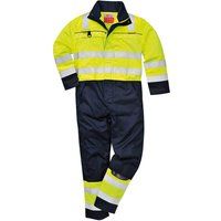 Portwest Hi-Vis Multi-Norm Coverall, Color: Yellow/Navy, Size: XL, FR60YNRXL