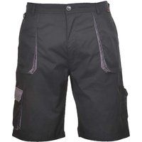 Portwest TX14BKRS Texo Contrast Short, Regular, Size: Small, Black