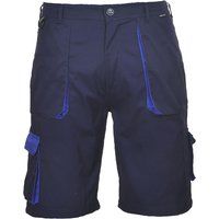 Portwest Texo Contrast Shorts, Colour: Navy, Size: Small, TX14NARS