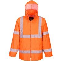 Portwest Hi-Vis Rain Jacket, Colour: Orange, Size: M, H440ORRM