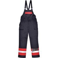 Biz Flame Mens Flame Resistant Plus Bib and Brace Navy 3XL