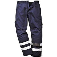 Portwest Iona Safety Combat Trouser, Size: XS, Colour: Navy, S917NARXS