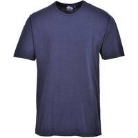 Portwest Thermal T-Shirt Short Sleeve, Size: XS, Colour: Navy, B120NARXS