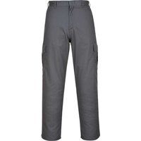 Portwest C701 Durable Reinforced Combat Trouser Grey, 36