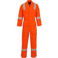 Portwest FR21 Lightweight Anti-Static Flame Resistant Overall 210g Orange, XL