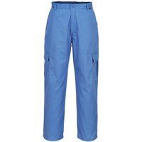 Portwest Anti-Static ESD Trouser, Trouser Length: Regular, Color: Hamilton Blue, Size: XXL, AS11HBRXXL