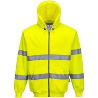 B305 Hi-Vis Zip Front Hoodie