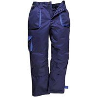 Portwest Texo Contrast Trouser - Lined, Size: M, Colour: Navy, TX16NARM