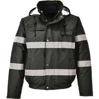 Portwest Iona Lite waterproof reflective lined padded bomber jacket #S434