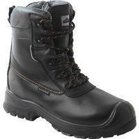 Portwest FD02BKR39 Compositelite Traction, 7" (18 cm) Safety Boot, S3 HRO CI WR, Regular, Size: 39, Black