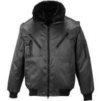 Portwest - Versatile All-Weather 4-In-1 Warm Fur Lined Outdoor Pilot Jacket