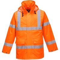 Portwest S160ORRXXL Hi-Vis Lite Traffic Jacket, Regular, Size XX-Large, Orange
