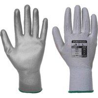 Portwest PU Palm General Handling Grip Gloves Grey S