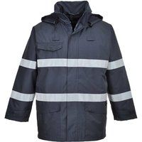 Biz Flame Flame Resistant Rain Multi Protection Jacket Navy 2XL