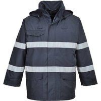 Biz Flame Flame Resistant Rain Multi Protection Jacket Navy 2XL