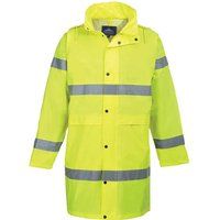 Portwest Hi-Vis Coat 100cm, Size: L, Colour: Yellow, H442YERL