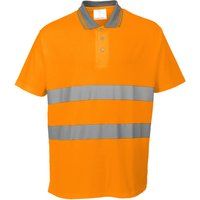 Portwest Cotton Comfort Polo, Size: S, Colour: Orange, S171ORRS