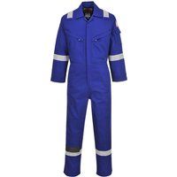 Portwest Flame Resistant Light Weight Anti-Static Coverall 280g, Size: XXL, Colour: Royal Blue, FR28RBRXXL