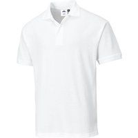 Portwest Naples Polo Shirt, Color: White, Size: Small, B210WHRS