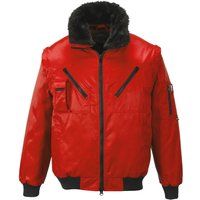 Portwest Pilot Jacket, Size: 4XL, Colour: Red, PJ10RER4XL