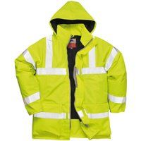 Portwest S778YER6XL Bizflame Rain Hi-Vis Antistatic FR Jacket, Regular, Size: 6XL, Yellow