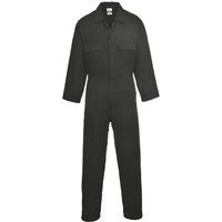 Portwest S998 Euro Cotton Boilersuit Black M 31"