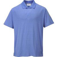 Portwest Mens Anti Static ESD Polo Shirt Blue XL