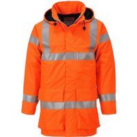 Portwest Bizflame Rain Hi-Vis Multi Lite Jacket, Size: XXXL, Colour: Orange, S774ORRXXXL