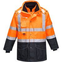 Portwest - Hi-Vis Safety Workwear 7-in-1 Contrast Traffic Jacket
