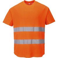 Portwest Mesh T-Shirt, Size: XXXL, Colour: Orange, C394ORRXXXL
