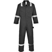 Portwest F813 Iona Polycotton Safety Work Coverall Black, L