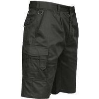 Portwest S790BKRL Combat Short, Regular, Size: Large, Black
