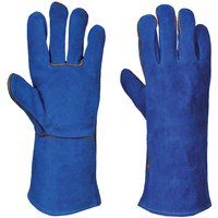 Portwest Welders Gauntlet, Size: XL, Colour: Blue, A510BLUXL