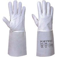 Portwest Premium Tig Welding Gauntlet, Size: XL, Colour: Grey, A520GRRXL