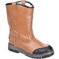 Portwest Steelite Pro Rigger Safety Boots Tan Size 6