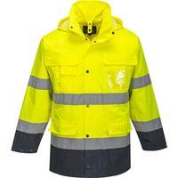 Portwest Hi-Vis Lite 3 in 1 Jacket, Size: L, Colour: Yellow/Navy, S162YNRL