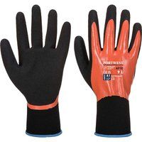Portwest Dermi Pro Nitrile Gloves Orange / Black S Pack of 1