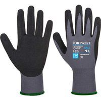 Gloves work garden garage Water repellent Aqua Glove Grey Black Portwest AP62