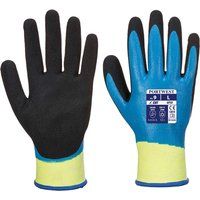 Portwest Aqua Cut Pro Cut Resistant Nitrile Gloves Blue / Black M Pack of 1