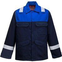 Portwest FR55NRRXL Bizflame Plus Jacket, X-Large, Navy/Royal