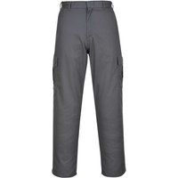 Portwest C701 Durable Reinforced Combat Trouser Grey Tall, 28