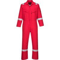 Araflame Silver Flame Resistant Coveralls Red 40" 31"