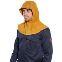 PORTWEST Leather Hood Welding Protection Safety Work Wear Heavy Duty SW33