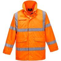 Portwest Extreme PWR hi-viz waterproof breathable parka jacket #S590