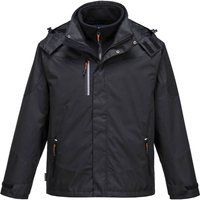 Portwest Radial 3 in 1 Jacket, Color: Black, Size: XL, S553BKRXL